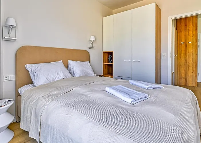 Ostseeresidenz D305 Eco Boho Z Basenem, Sauna, Jacuzzi, Przy Samej Plazy - 5d Apartment *