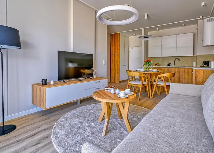 Ostseeresidenz D305 Eco Boho Z Basenem, Sauna, Jacuzzi, Przy Samej Plazy - 5d Apartment *